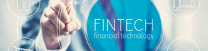 man pointing to fintech
